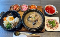 【近隣飲食店夕食付】韓国カフェダイニング HANOK アワビ参鶏湯＆石焼ビビンパプラン（朝食無し）