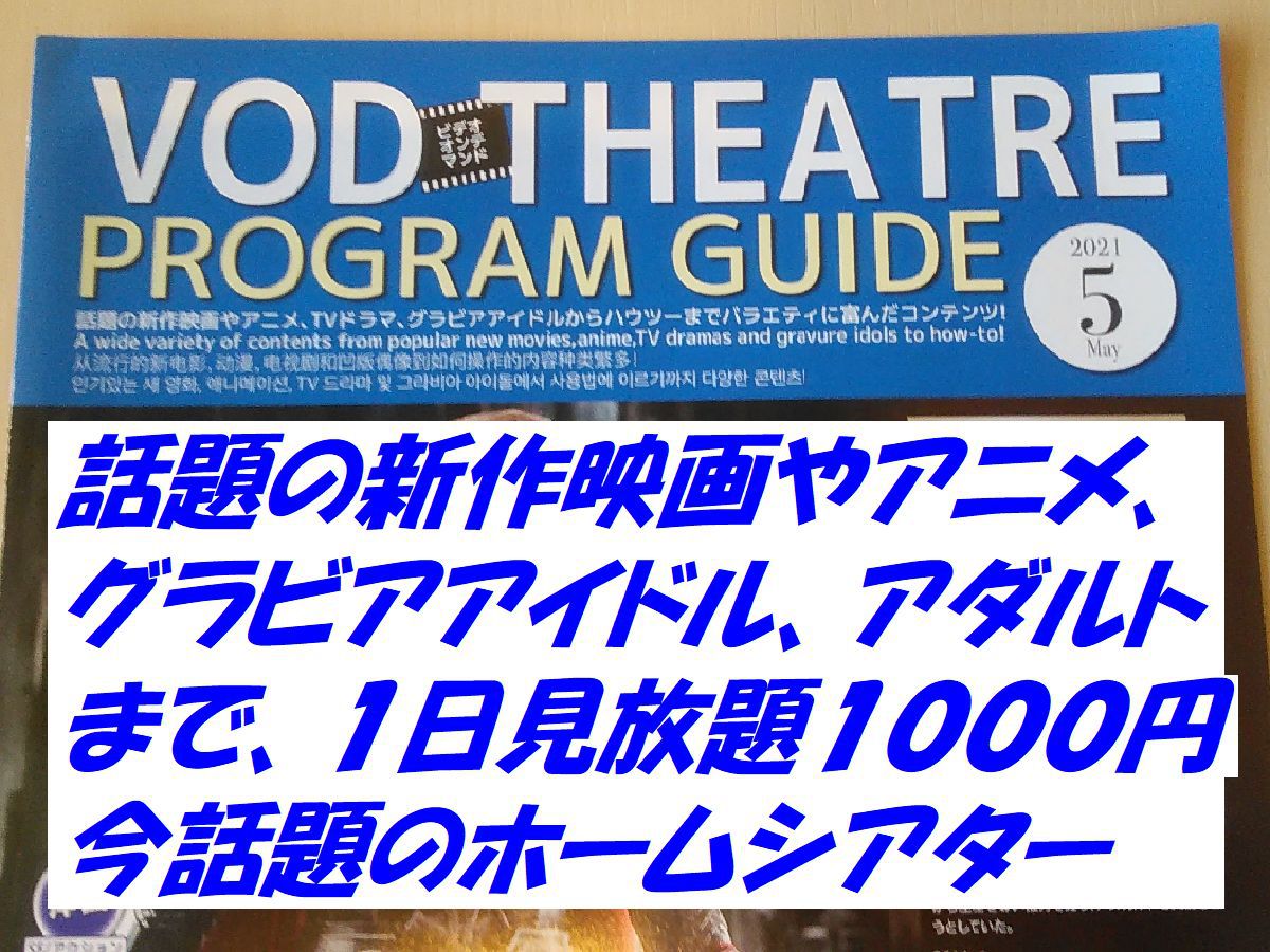 ビデオオンデマンドホームシアター１日見放題1，000円です。