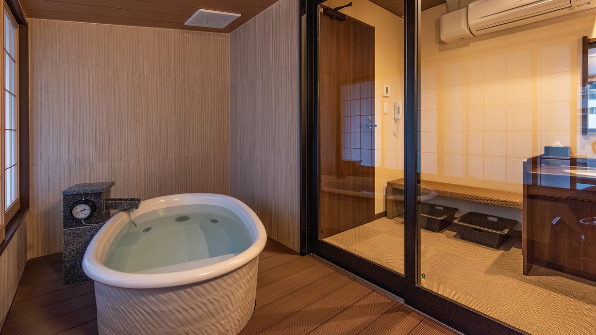 貸切風呂で充実のプライベート空間を・・・（当日予約/有料）