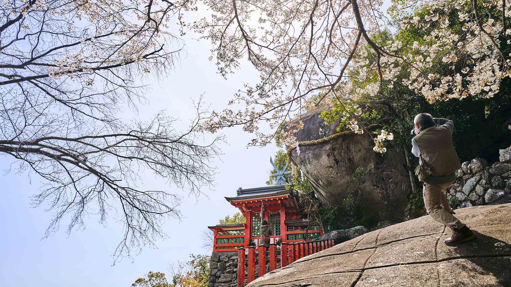 ・【周辺】＜神倉神社＞春には桜が咲き、美しい風景をお楽しみいただけます