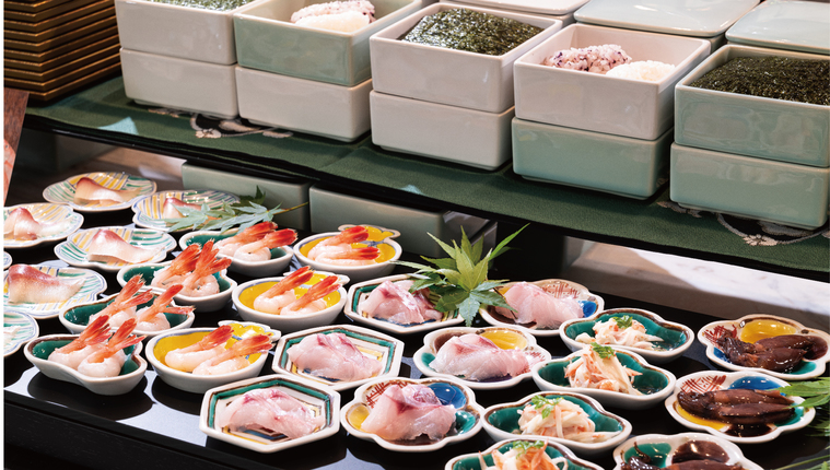 instagrammableな手巻き寿司 ※寿司ネタは季節やその日の仕入れ状況により変更となります。