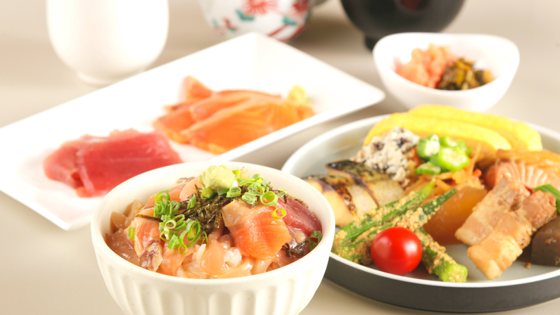 朝食ブッフェ・和食盛り付けイメージ※お日にちによりメニューは異なります。