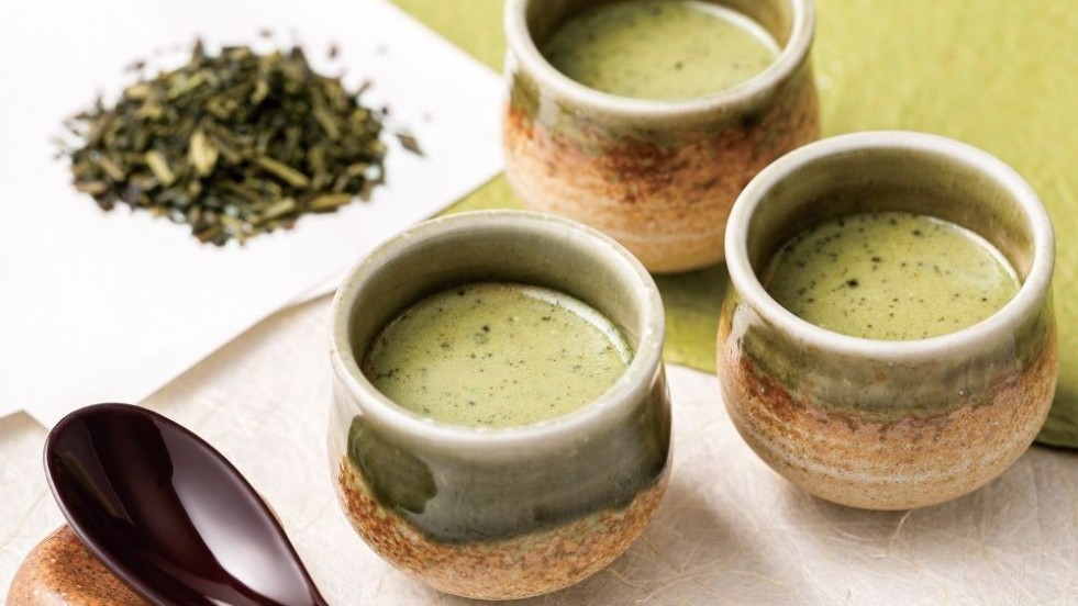 ご当地メニュー「伊勢茶プリン」