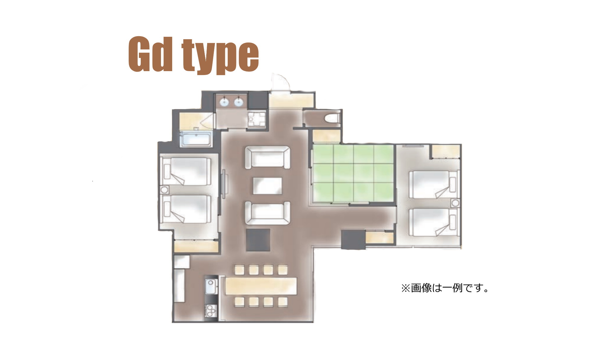 Gdタイプ間取り図※一例です。