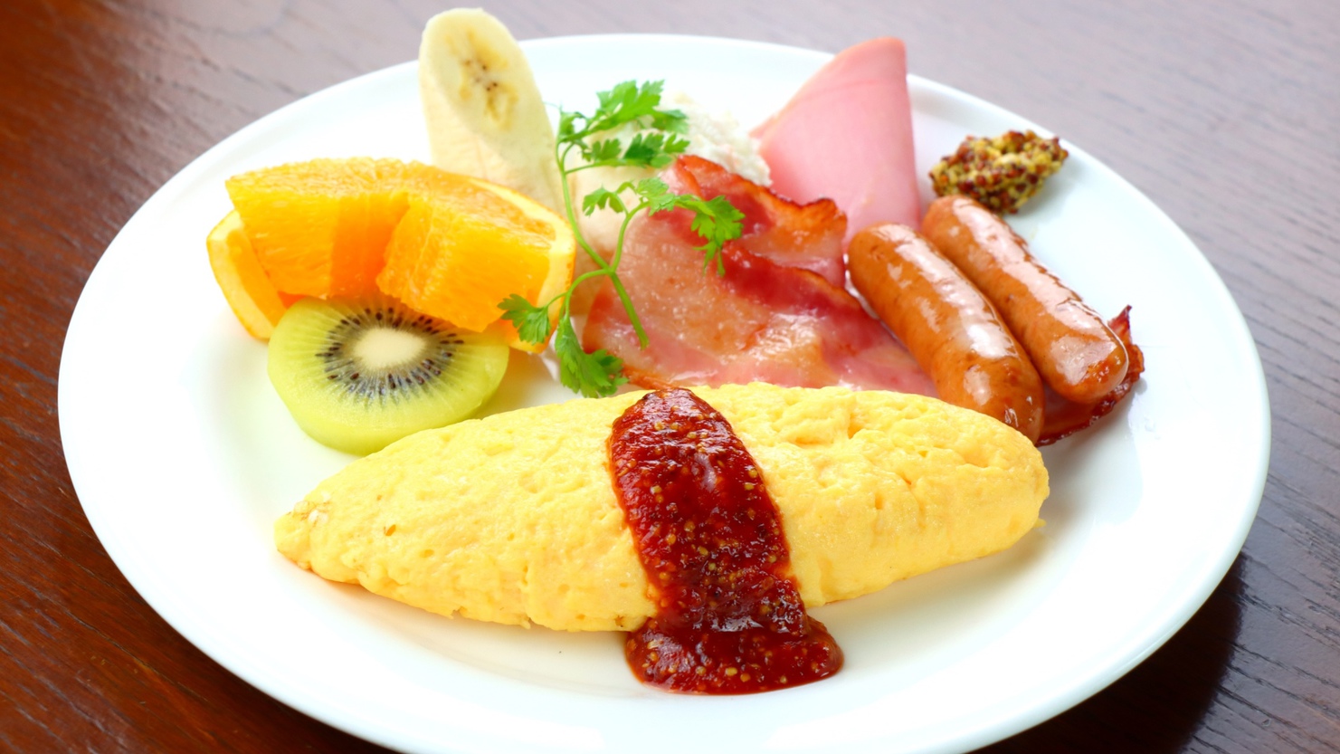 【朝食】 ワンプレートの一例です。