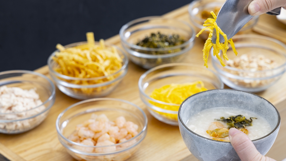 朝食ビュッフェ｜中華粥