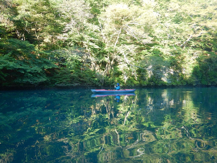 四万湖カヌー