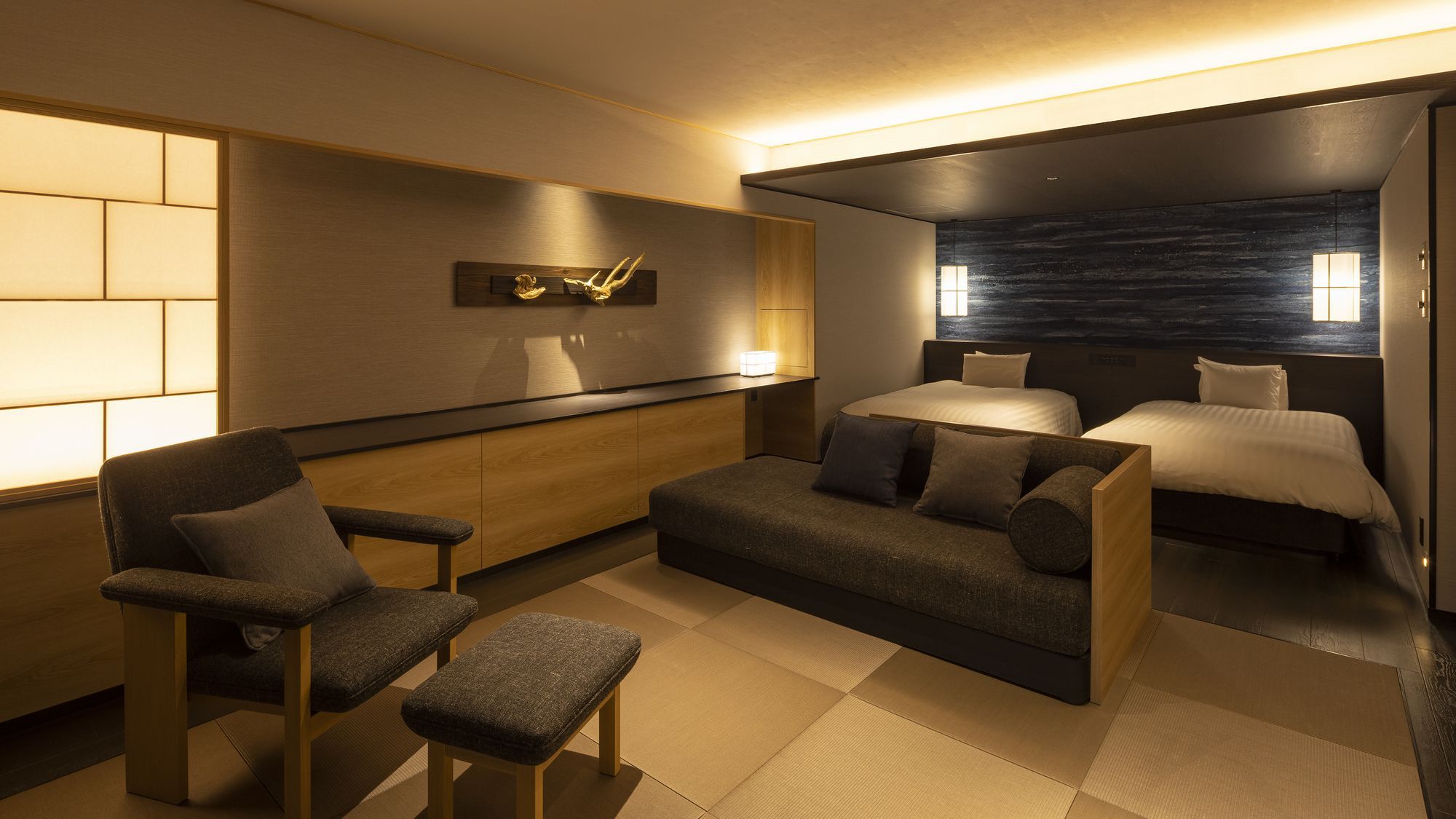 プレミア デラックスツイン（半露天風呂）