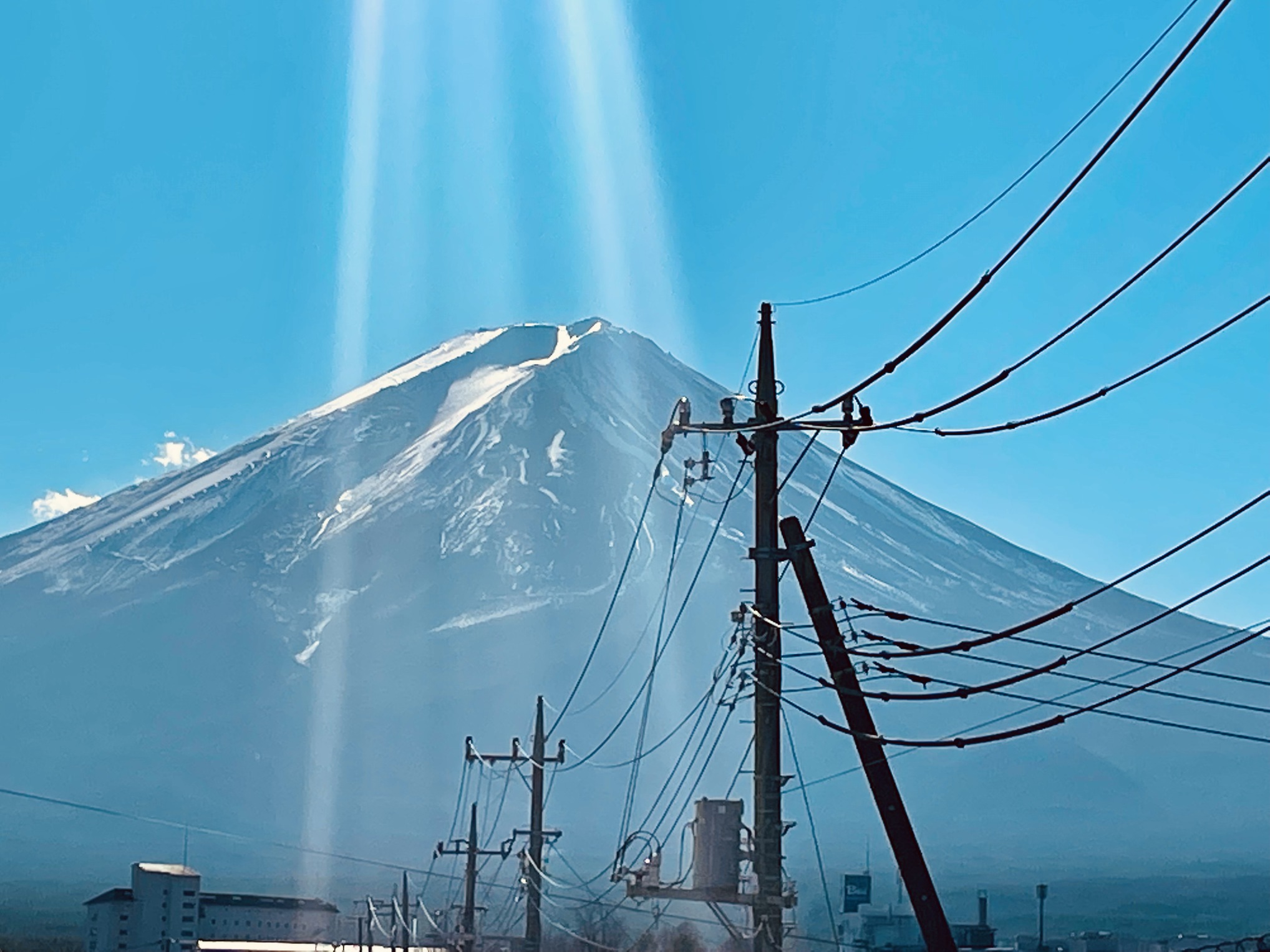 ＃211晴れている日は富士山が見えます。
