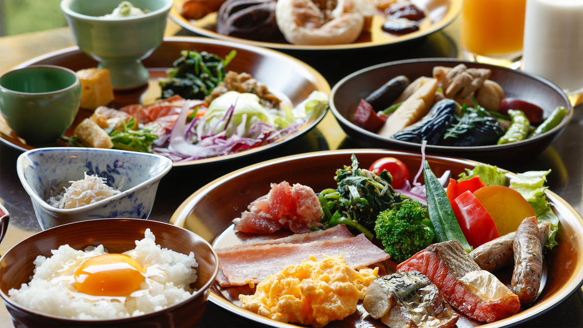 朝食ビュッフェ