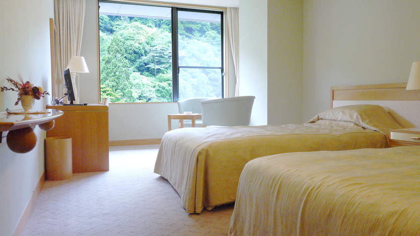洋室ツインルーム（20.5㎡）スタンダードな洋室を3室ご用意しております。