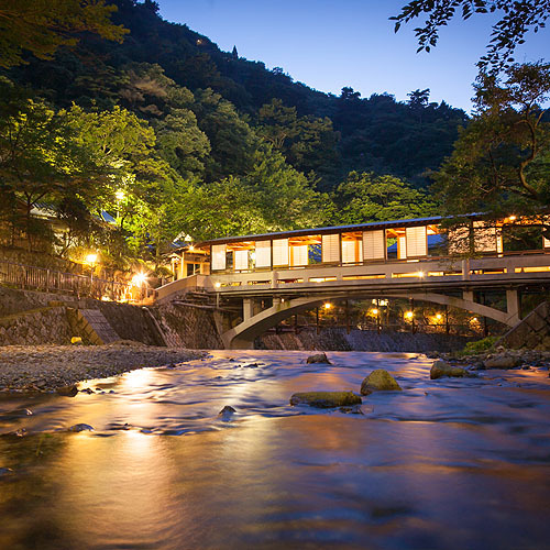 姉妹館「游月山荘」月光橋姉妹館への客室棟へと架かる月光橋は、館内随一の撮影スポットです！