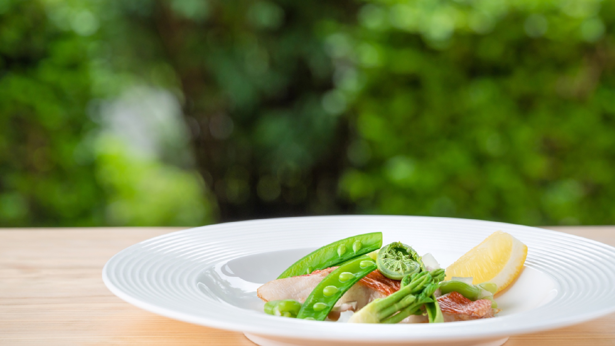 【お食事一例】金目鯛一夜干し春野菜を添えて