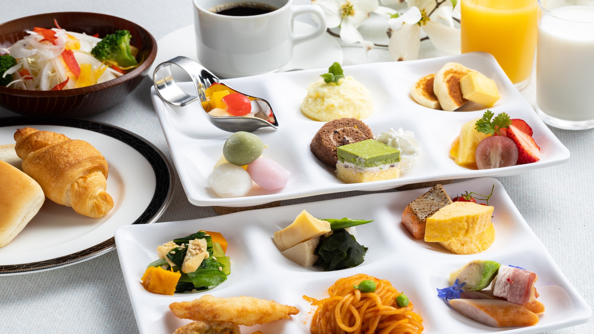 朝食／洋食盛り付け一例（イメージ）