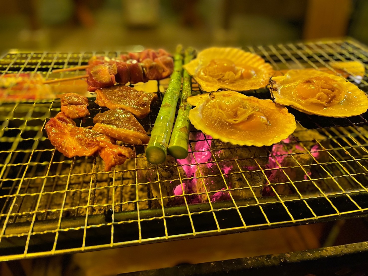 ＊【夕食-BBQ】山の幸から海の幸、陸の幸を味わえる！