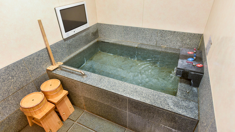 客室内風呂温泉付きミラブル製シャワーヘッド完備【洋室/メゾネットルーム共通】