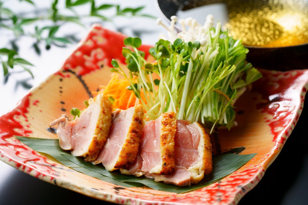 夕食 (冠地鶏鍋)