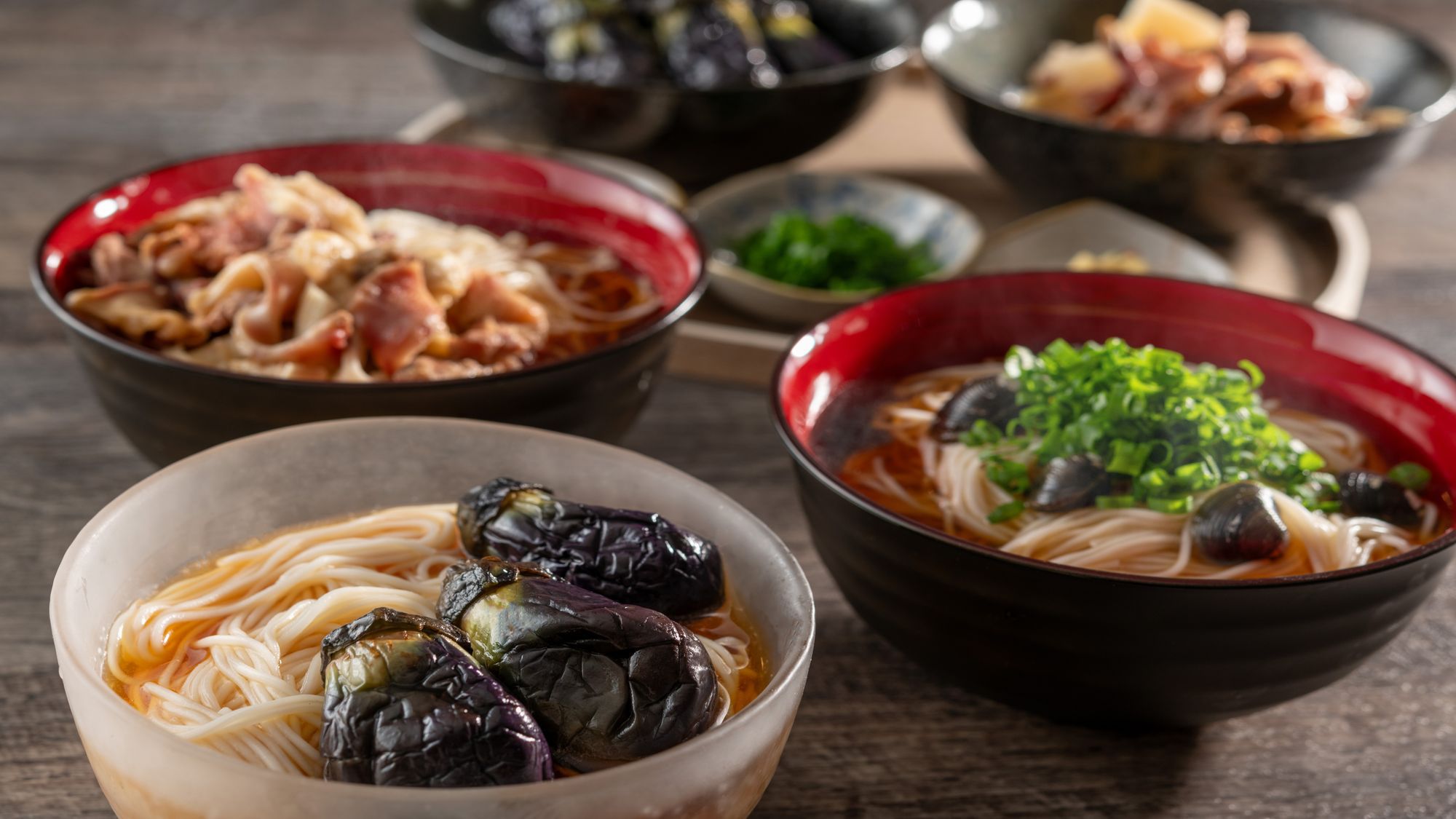 朝食ビュッフェ茄子そうめん