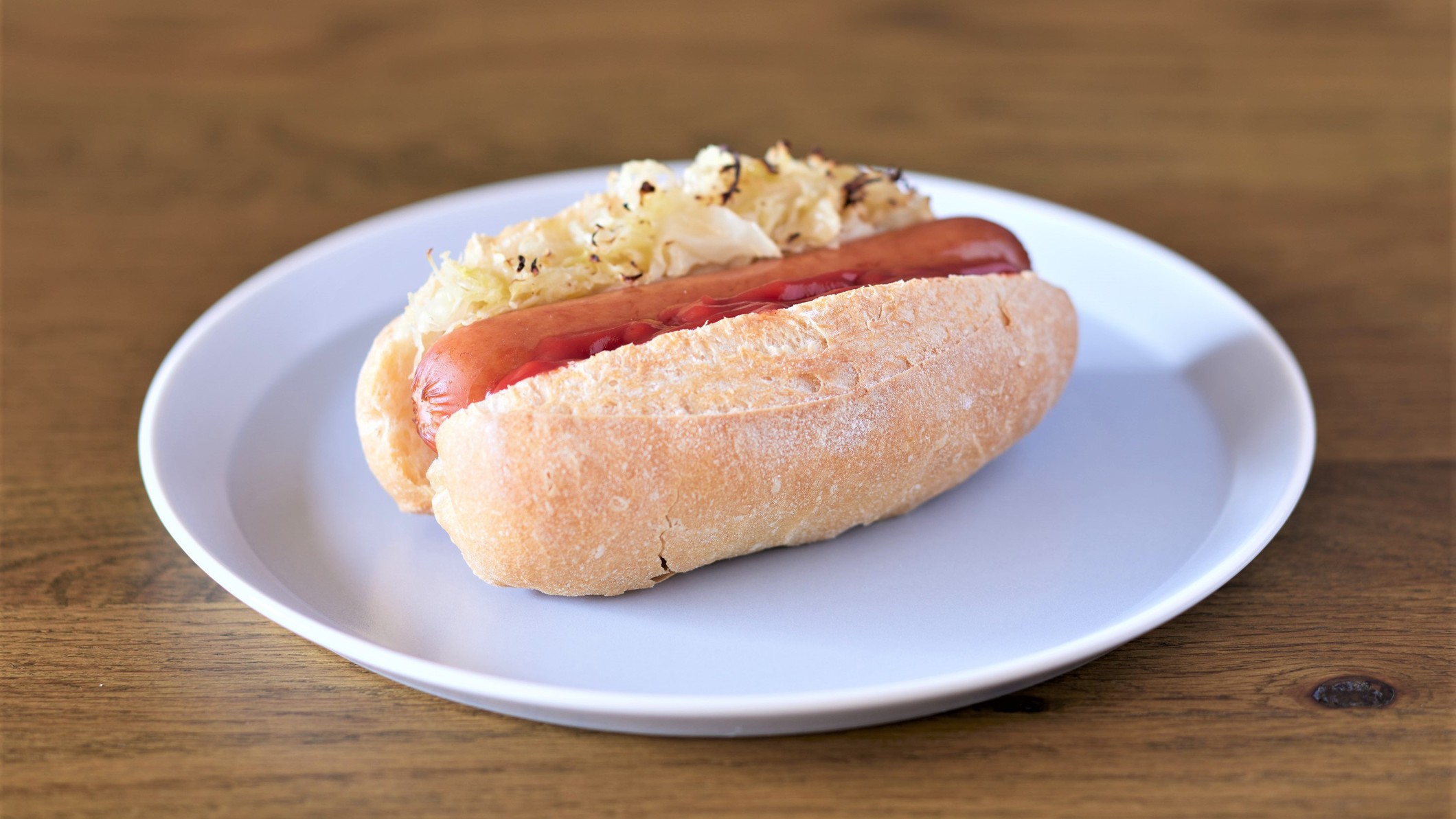 朝食 / 「ホットドッグ」特注のパンを使用したホットドッグを使用※イメージ 