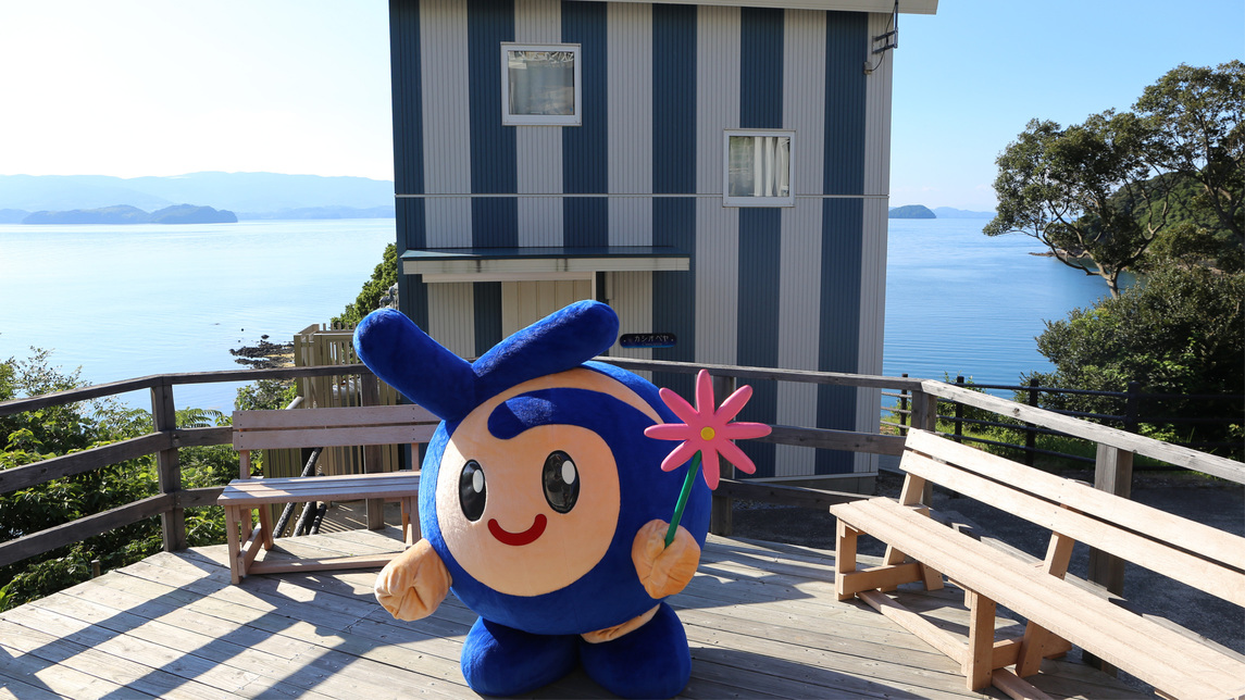 時津町のイメージキャラクター「とっきー」が遊びに来てくれました。