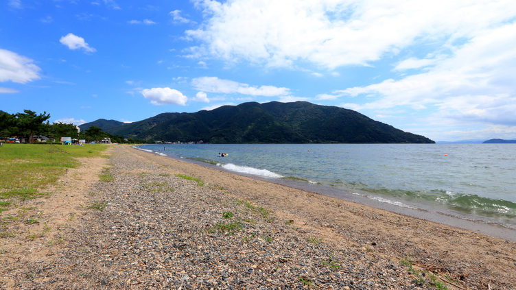 【琵琶湖】週末はたくさんの家族連れでにぎわいます
