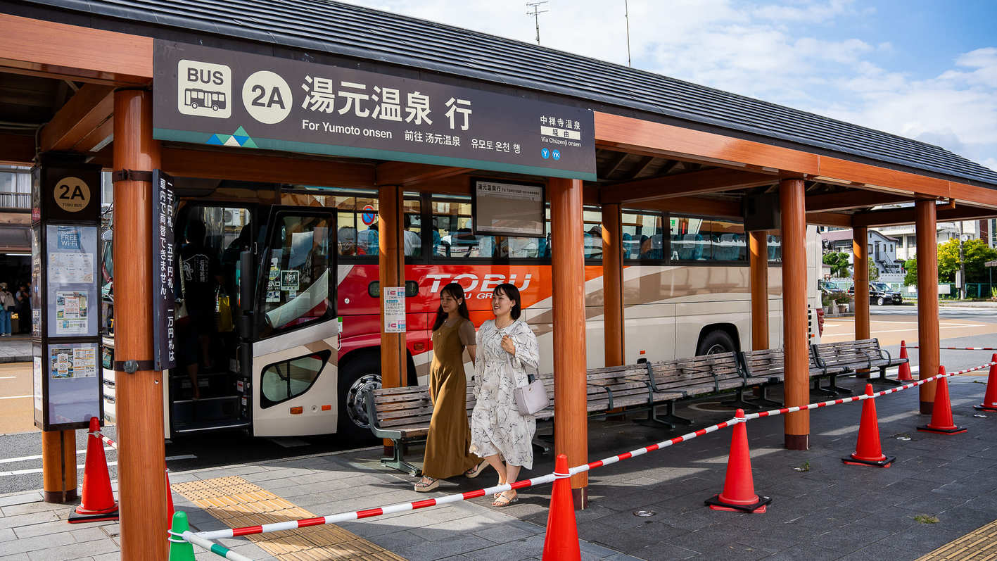 東武日光駅 バス乗り場