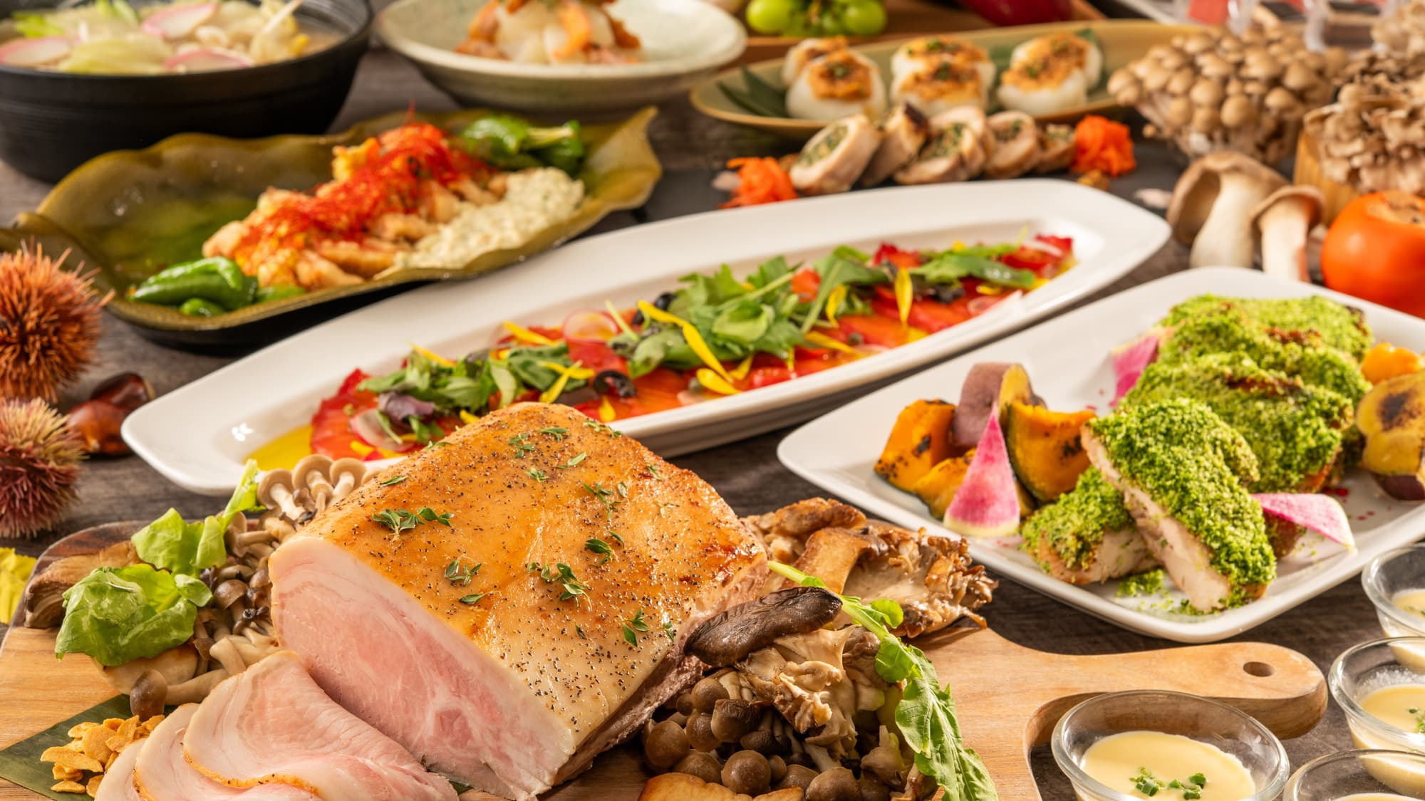 【夕食ビュッフェ】秋メニュー 秋集合