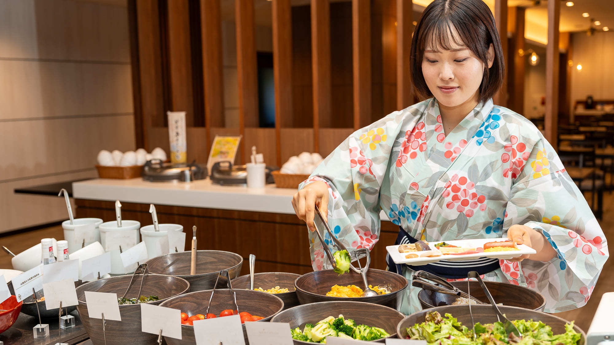 【朝食ビュッフェ】お野菜もしっかり摂ってバランス良い朝食を♪ ※イメージ