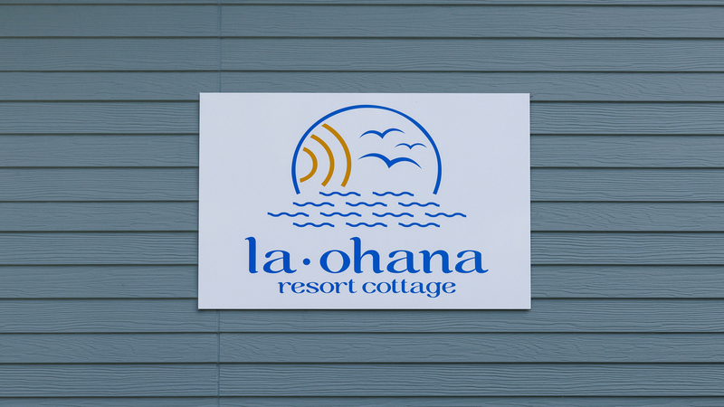 La Ohana ロゴハワイ語で「家族」を意味するOhana。大切なご家族とかけがえのない時間を。