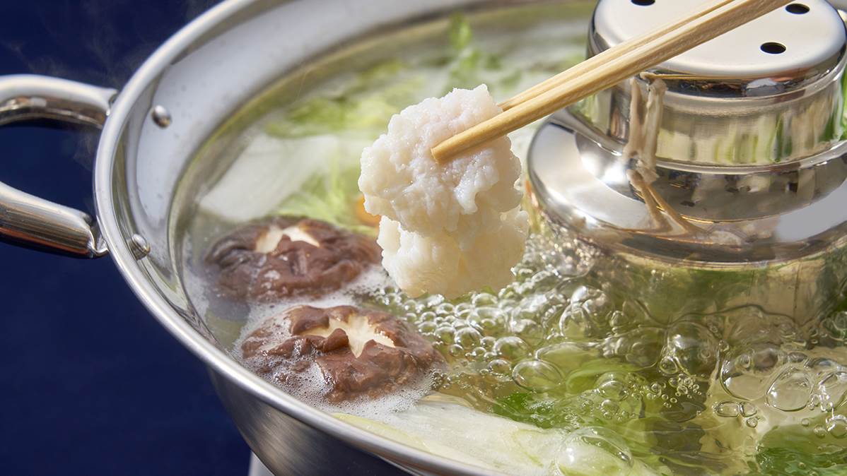 お鍋にハモの花が咲くのが、おいしい証しです！