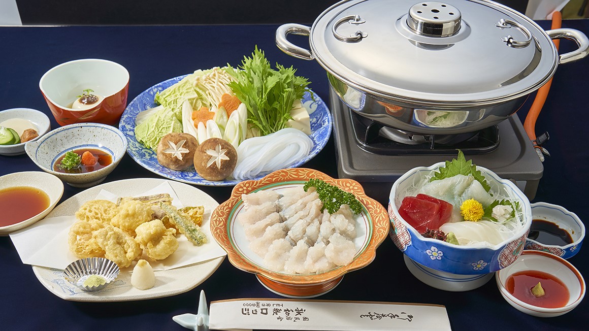 和歌浦の夏グルメ！ハモしゃぶ鍋コースがついた特別プラン