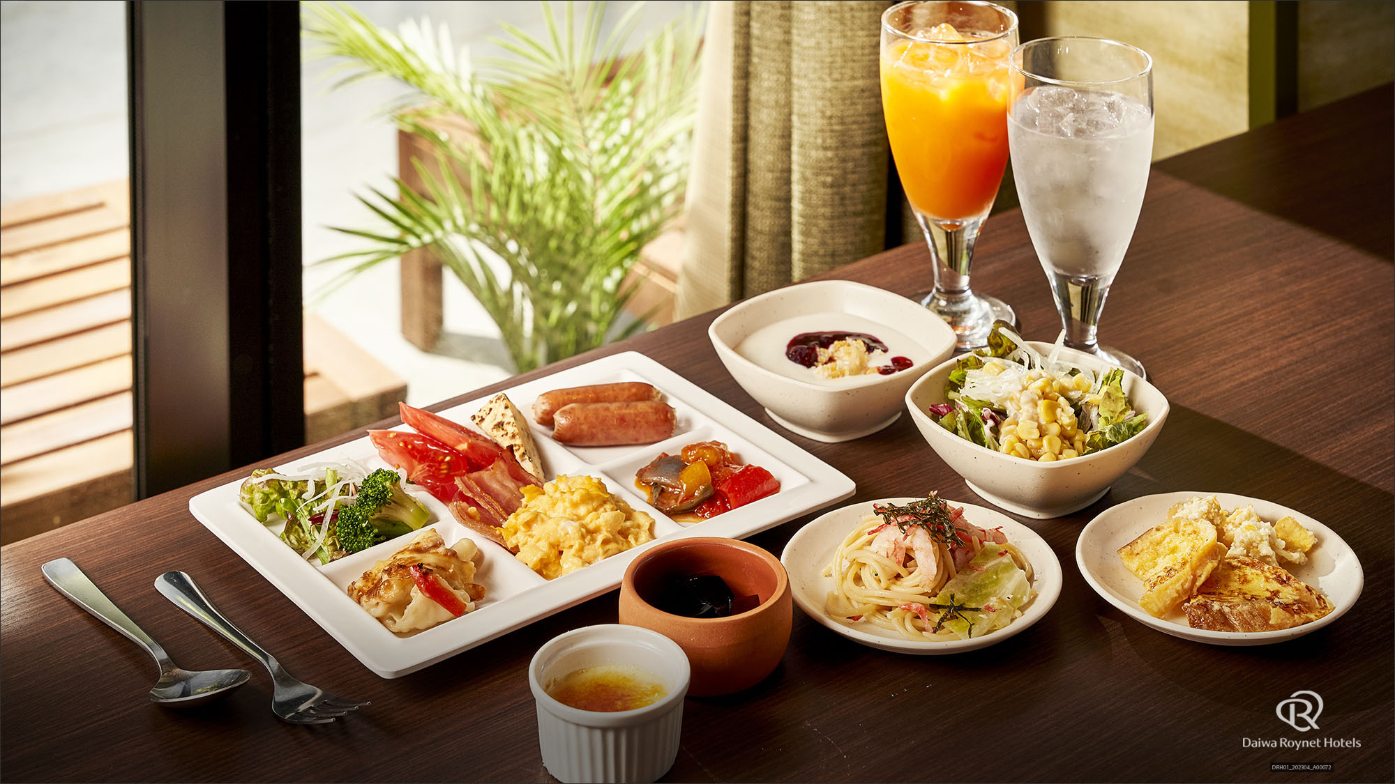 ご朝食・和洋ブッフェスタイル（イメージ）