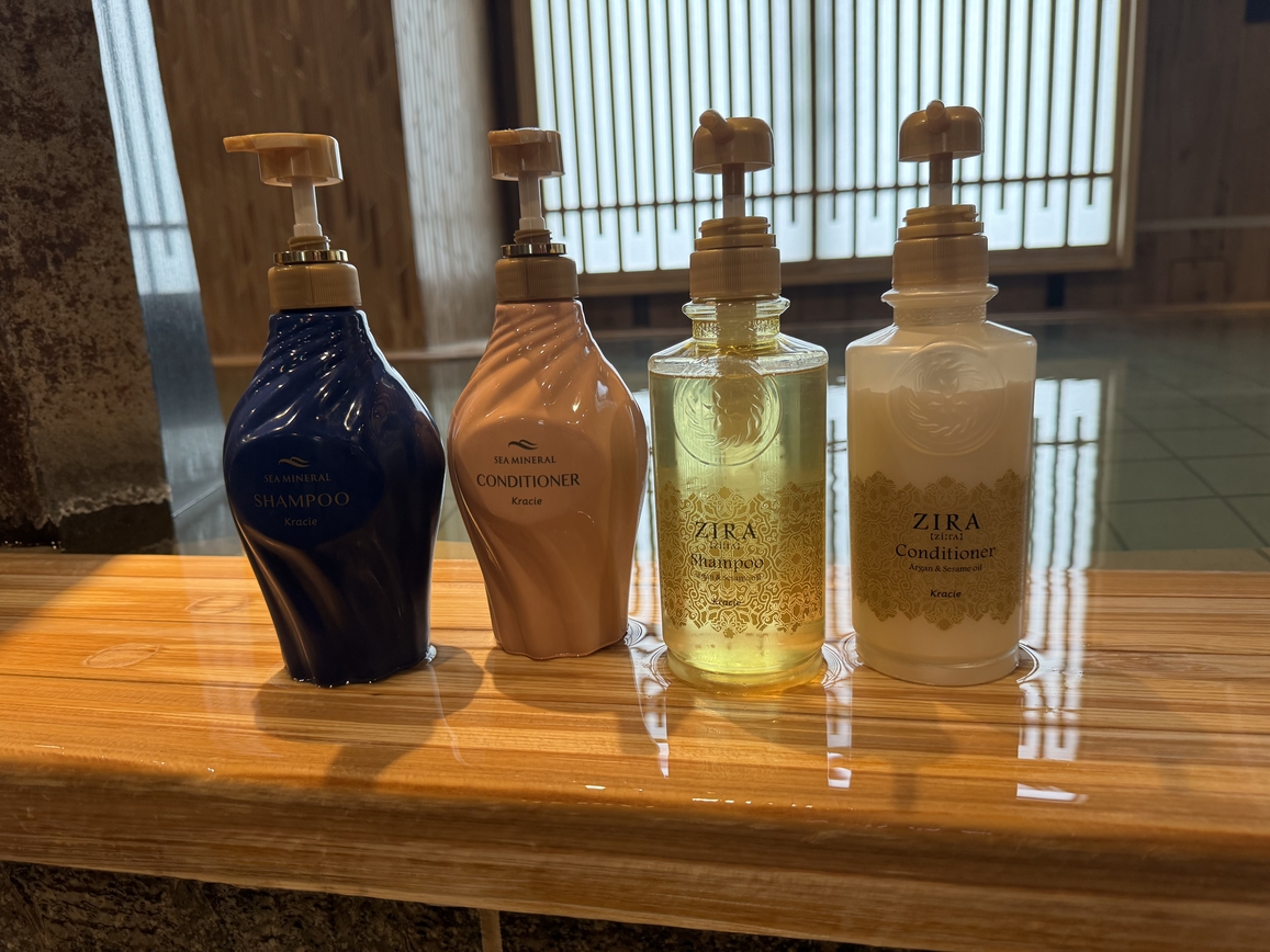 女性大浴場シャンプーバー