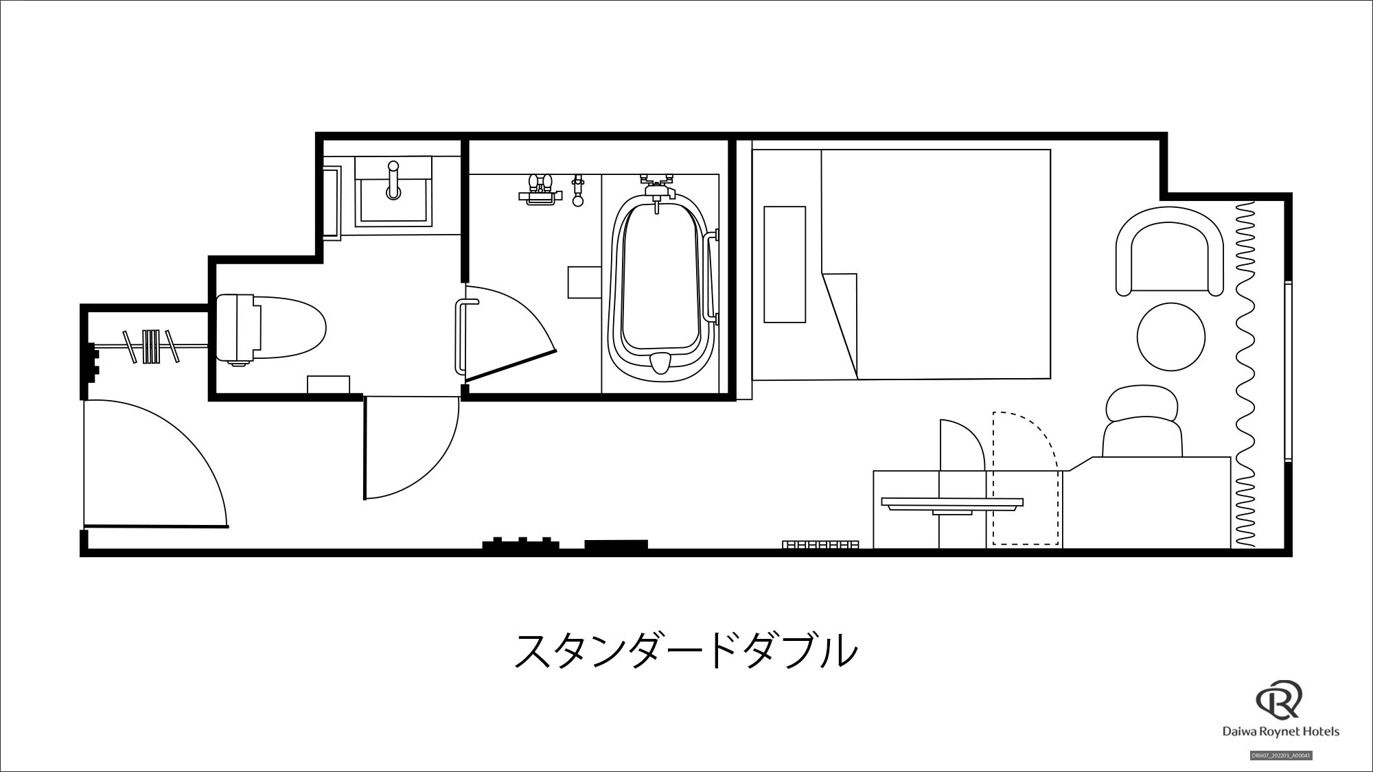 平面図(スタンダードダブル)