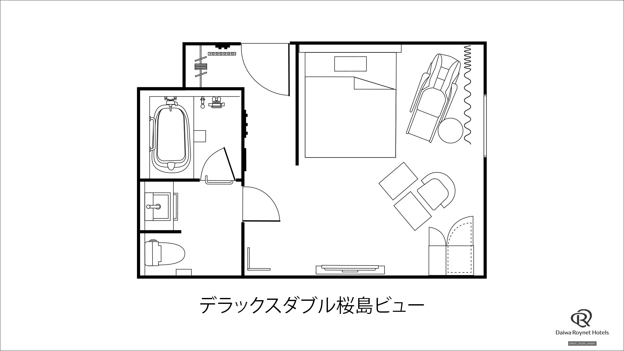 平面図(デラックスダブル)