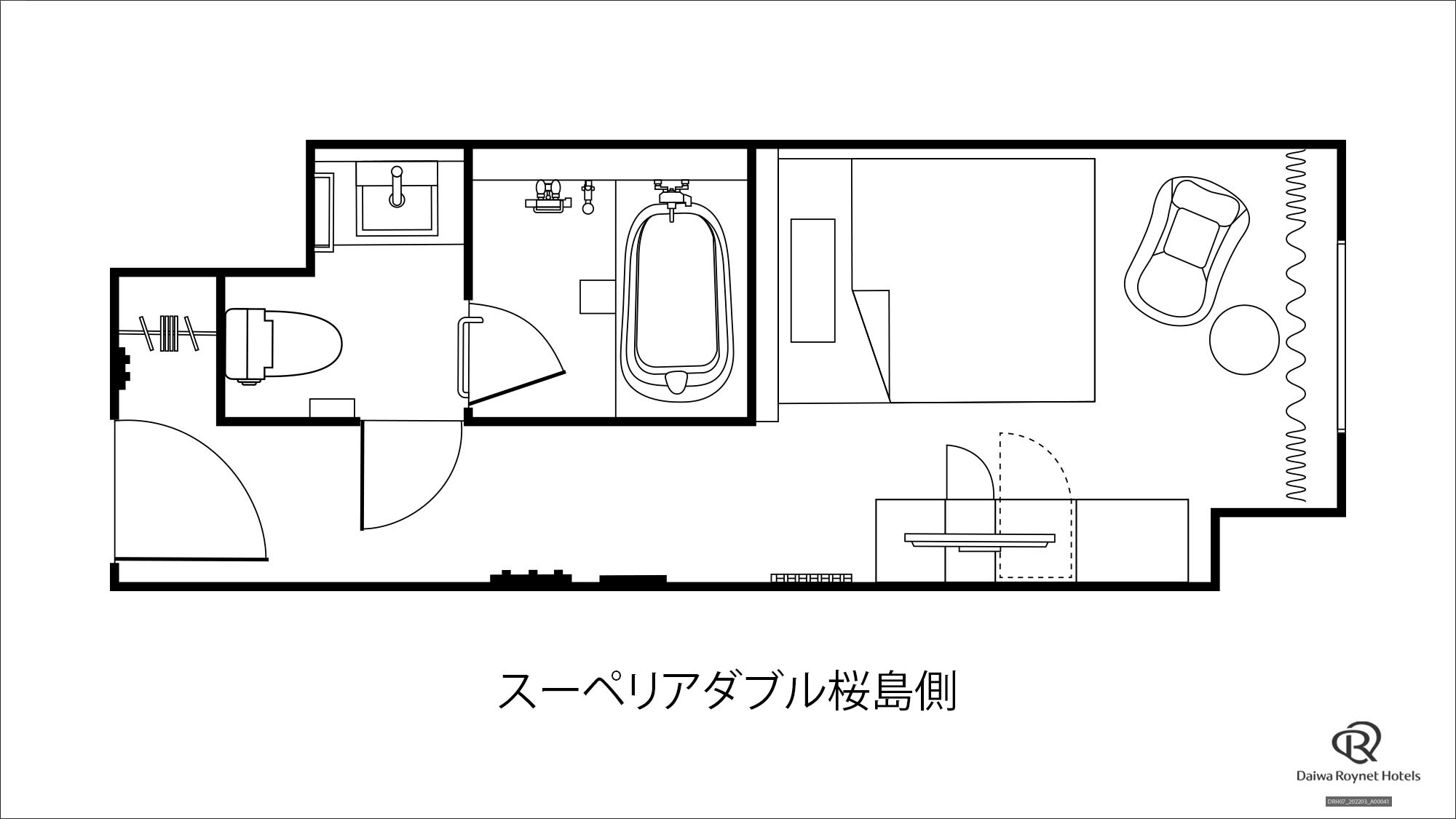 平面図(スーペリアダブル)