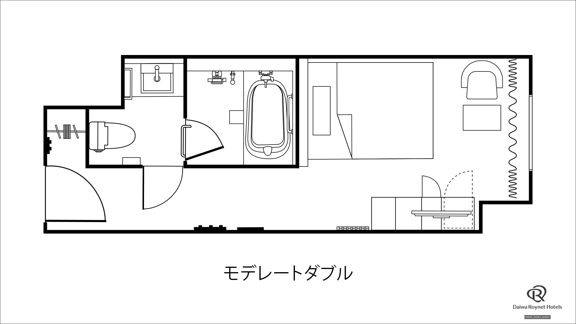 平面図(モデレートダブル)