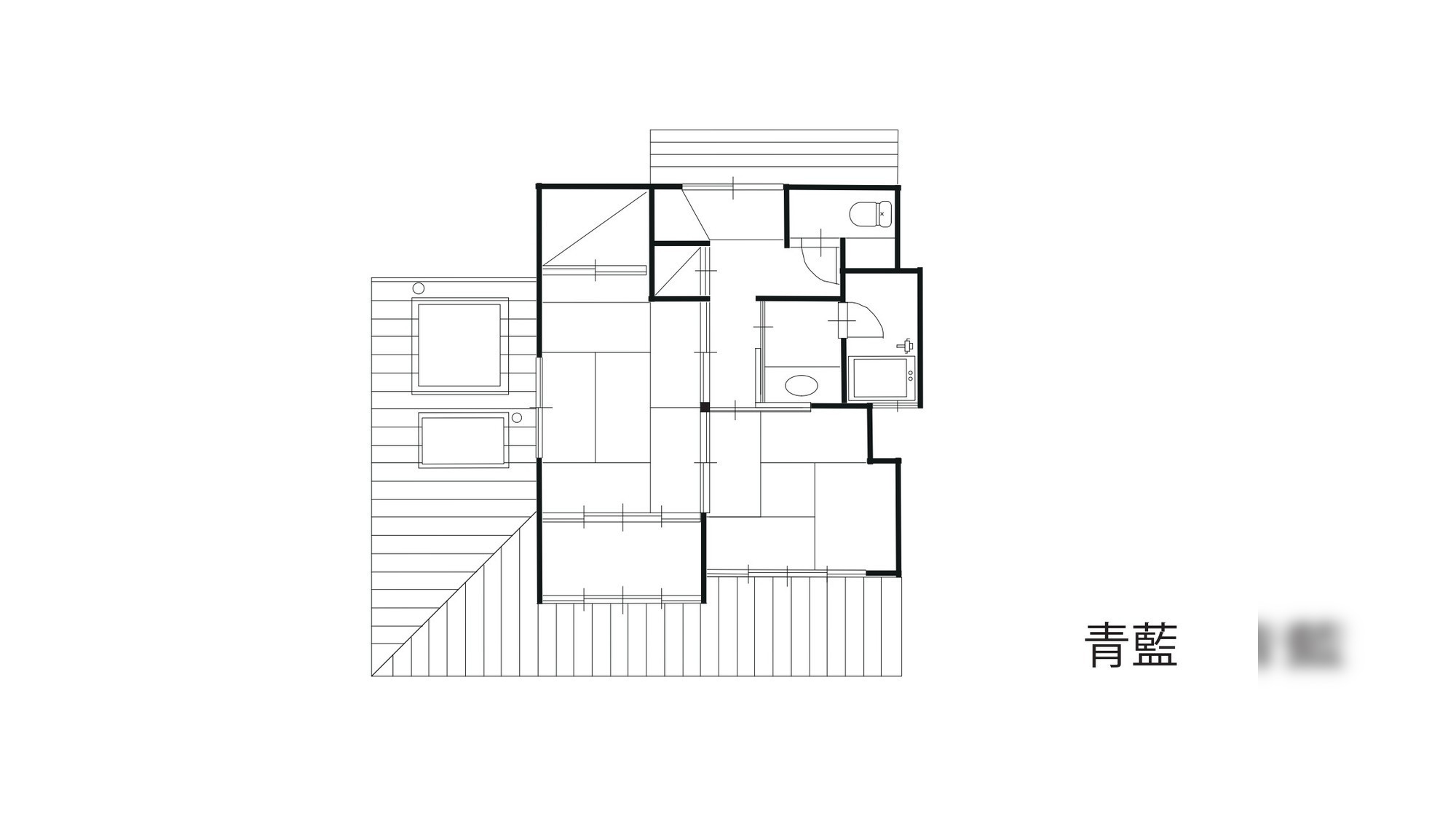 準特別室「青藍」間取り