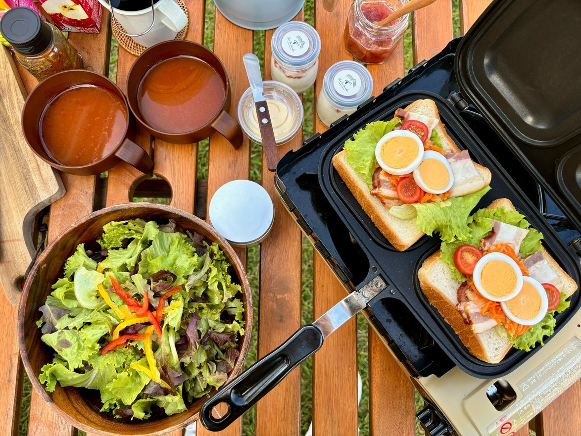 朝食も阿蘇の食材をふんだんに