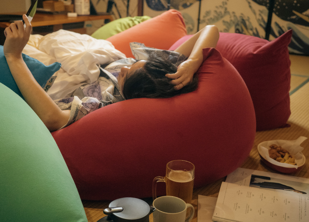 注文したものは、お部屋にお持ちこみOK