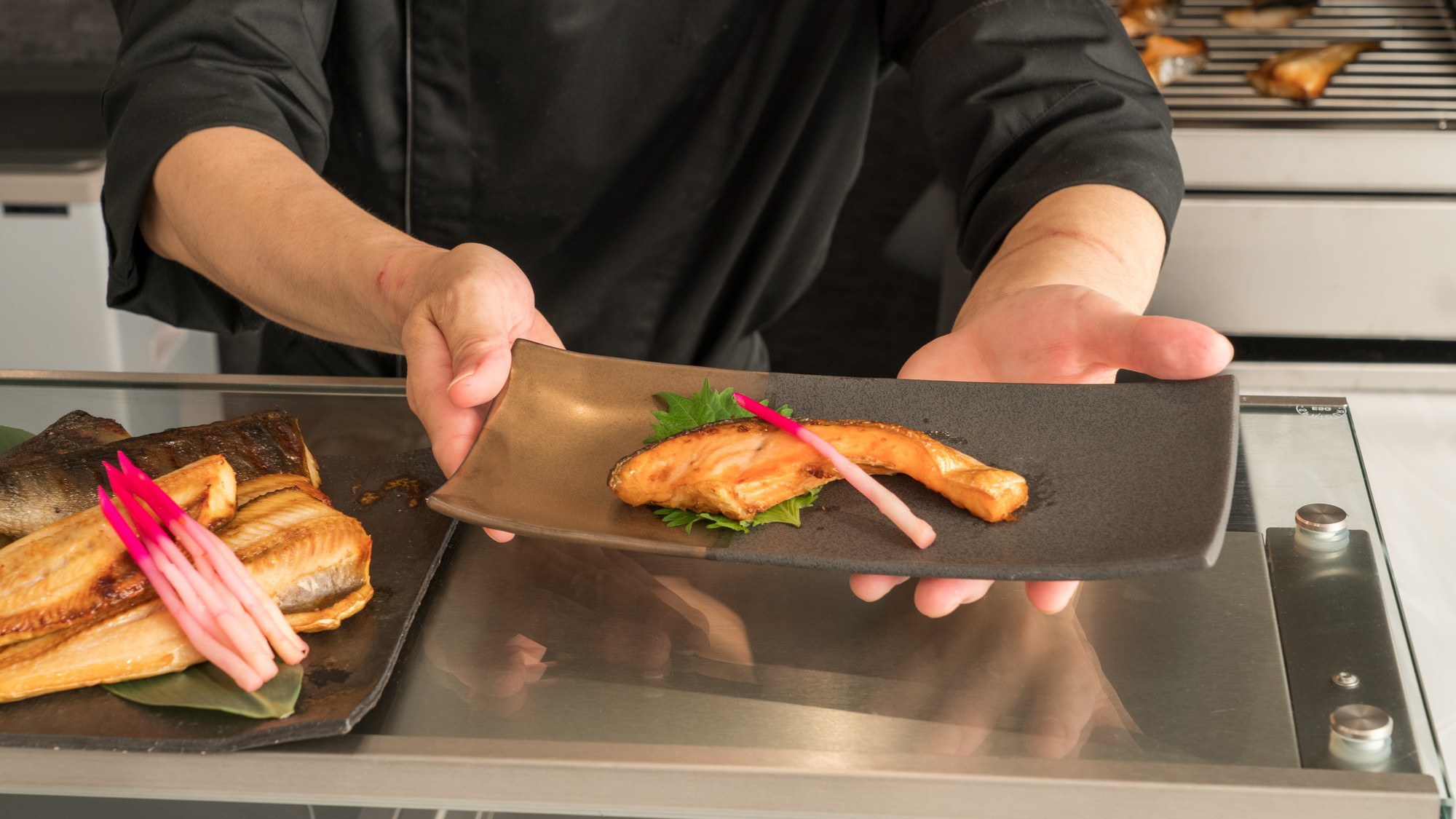 朝食ブッフェライブキッチン