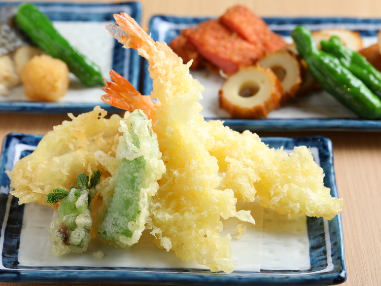 季節のおいしい揚げたて天ぷら
