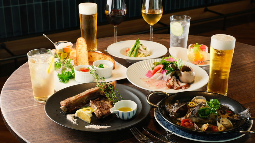 【駅ビアホール-スタンダード】＜120分フリードリンク付＞期間限定で開催！カジュアルな2食付プラン