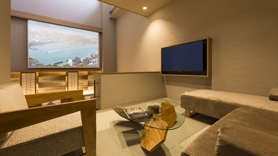 ビーコン・スイート37平米［シアター・バス付］ベッド3台完備！グループ旅にも最適♪