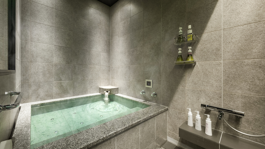 プライベートバス-十和田石風呂“;ジェットバス”;の心地よい水流をご体感いただけます。