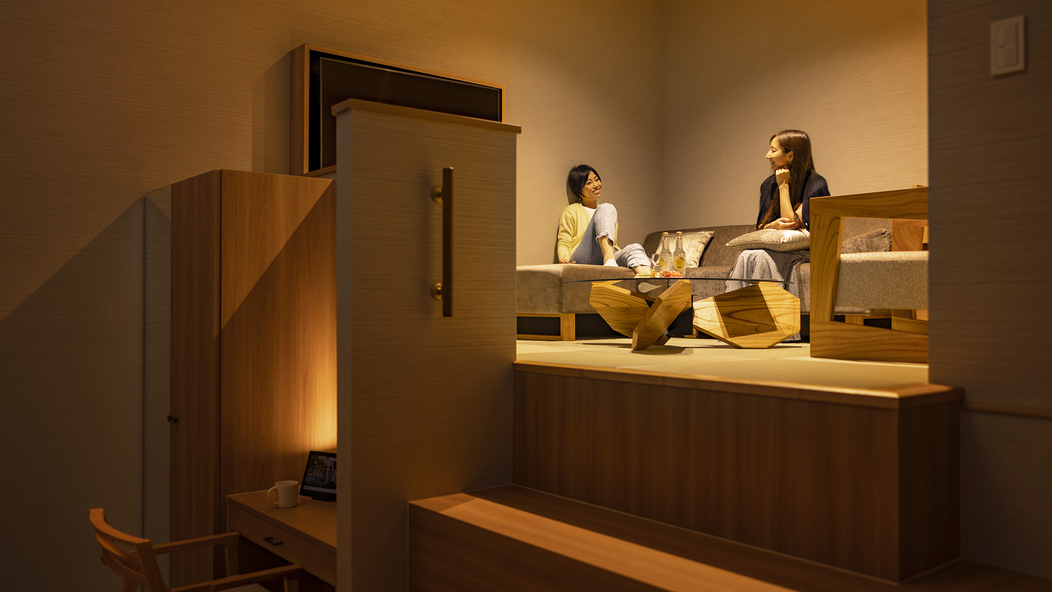 ビーコン・スイート37平米［シアター・バス付］最大インチ数のシアターを完備！