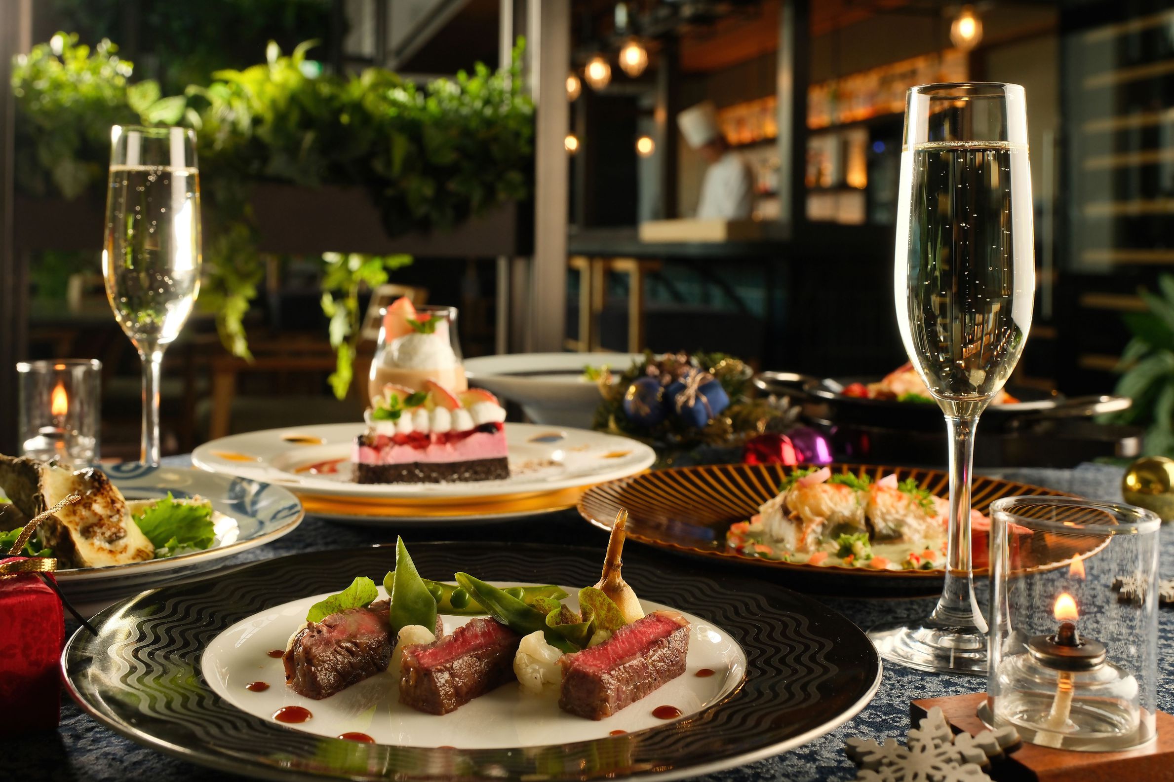 クリスマスディナー料理イメージ