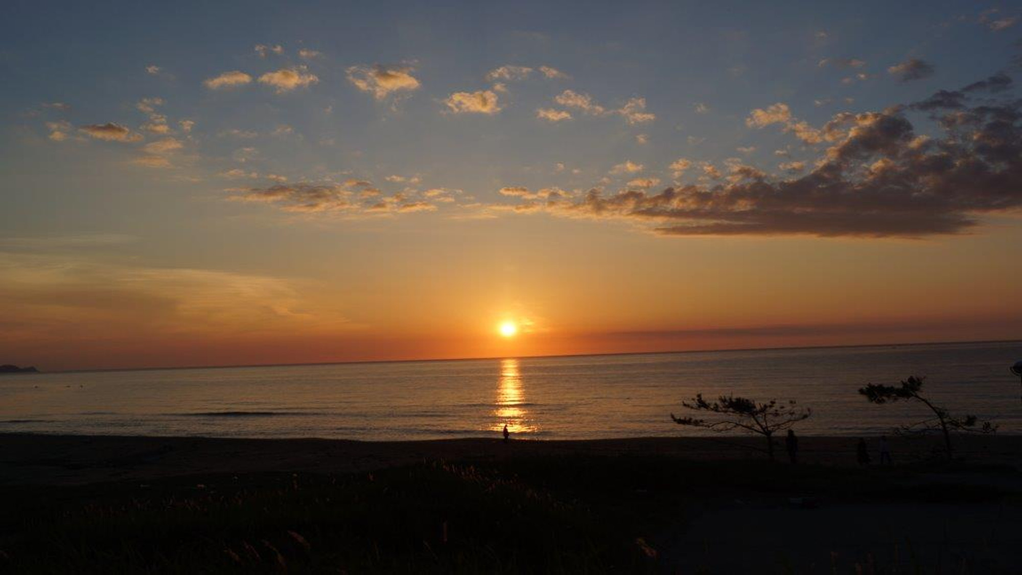 夕日ヶ浦の夕陽