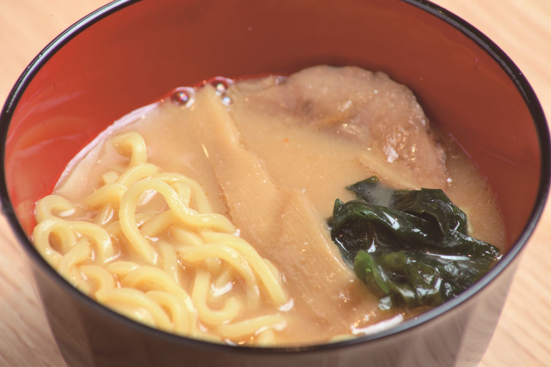 朝食ビュッフェの一例：味噌ラーメン