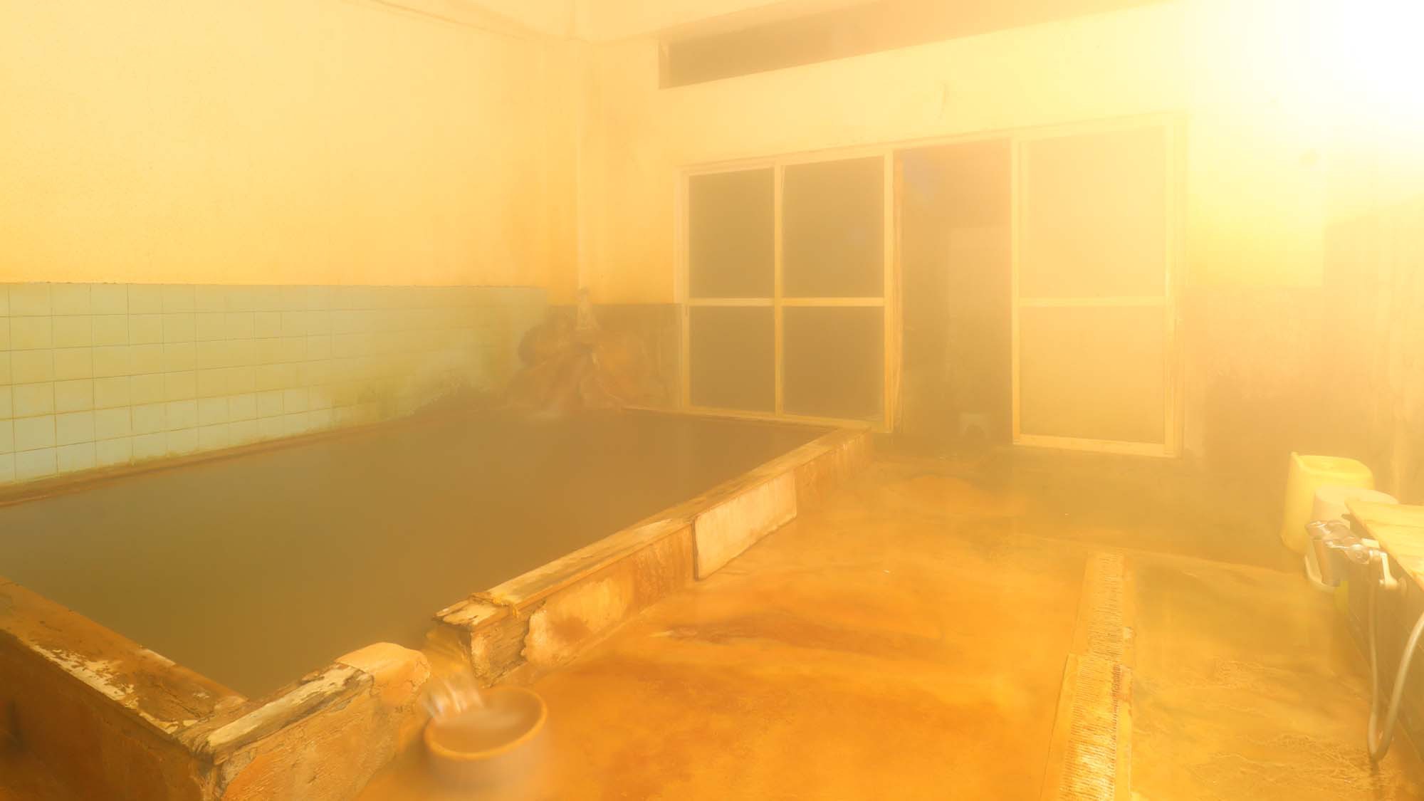 ２F男湯【湯けむり全景】